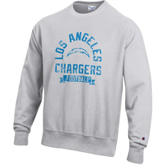 Los Angeles Chargers Champion Reverse Weave Fleece Pullover Sweatshirt - Heather Gray - NFL