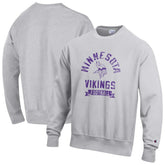 Minnesota Vikings Champion Reverse Weave Fleece Pullover Sweatshirt - Heather Gray - NFL