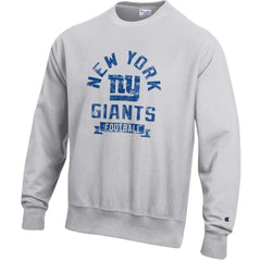 New York Giants Champion Reverse Weave Fleece Pullover Sweatshirt - Heather Gray - NFL
