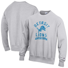 Detroit Lions Champion Reverse Weave Fleece Pullover Sweatshirt - Heather Gray - NFL