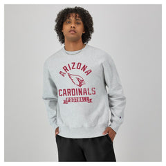 Arizona Cardinals Champion Reverse Weave Fleece Pullover Sweatshirt - Heather Gray - NFL