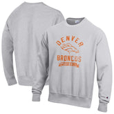 Denver Broncos Champion Reverse Weave Fleece Pullover Sweatshirt - Heather Gray - NFL