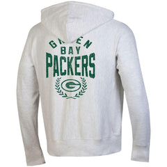 Green Bay Packers Champion Reverse Weave Full-Zip Hoodie - Heather Gray - NFL