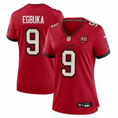 Emeka Egbuka Tampa Bay Buccaneers Women's 50th Season Team Game Jersey - Red - Nike