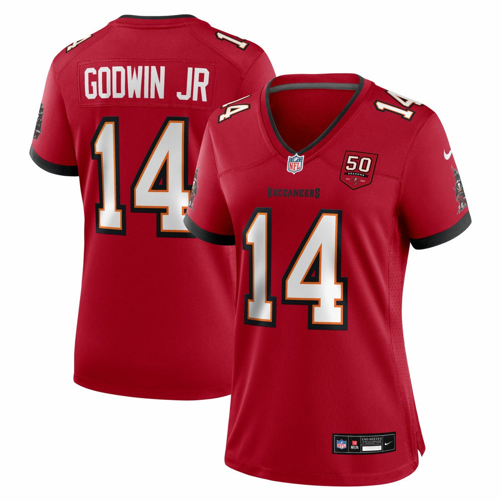 Chris Godwin Jr. Tampa Bay Buccaneers Women's 50th Season Team Game Jersey - Red - Nike