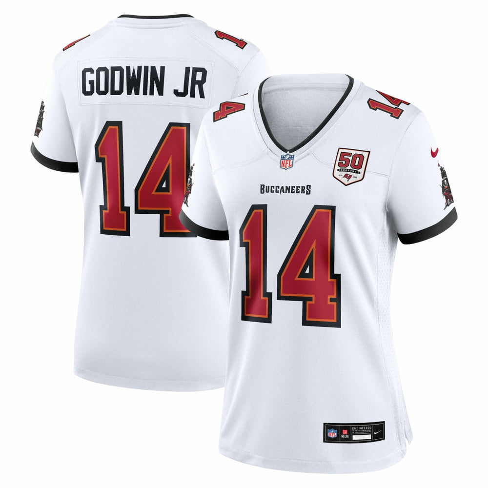 Chris Godwin Jr. Tampa Bay Buccaneers Women's 50th Season White Game Jersey - White - Nike