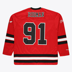 Mitchell & Ness Dennis Rodman Chicago Bulls Big & Tall NBA Hockey Jersey Red