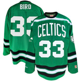 Mitchell & Ness Larry Bird Boston Celtics Big & Tall NBA Hockey Jersey Kelly Green