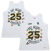 Mitchell & Ness x NBA x AMP Mesh Tank Top White