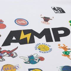 Mitchell & Ness x NBA x AMP T-Shirt White