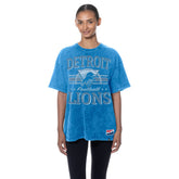 Detroit Lions New Era Women's Throwback Oversized T-Shirt - Blue - NFL