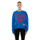 Buffalo Bills New Era Women's Throwback Oversized Boxy Sweatshirt - Royal - NFL