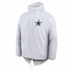 Dallas Cowboys Type Play Down Full-Zip Jacket - White - Fanatics