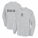 Dallas Cowboys Oversized Type Play Long Sleeve T-Shirt - Gray - Fanatics