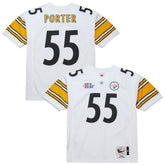 Joey Porter Pittsburgh Steelers 2005 Authentic Throwback Retired Player Jersey - White - Mitchell & Ness