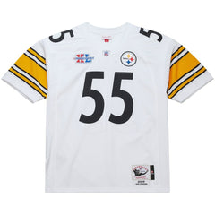 Joey Porter Pittsburgh Steelers 2005 Authentic Throwback Retired Player Jersey - White - Mitchell & Ness