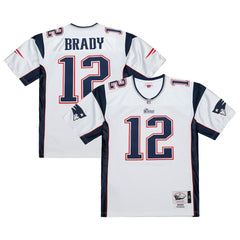 Tom Brady New England Patriots 2000 Authentic Jersey - White - Mitchell & Ness