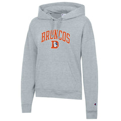 Denver Broncos Champion Women's Powerblend Hoodie - Heather Gray - NFL