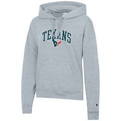 Houston Texans Champion Women's Powerblend Hoodie - Heather Gray - NFL