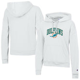 Miami Dolphins Champion Women's Powerblend Hoodie - White - NFL