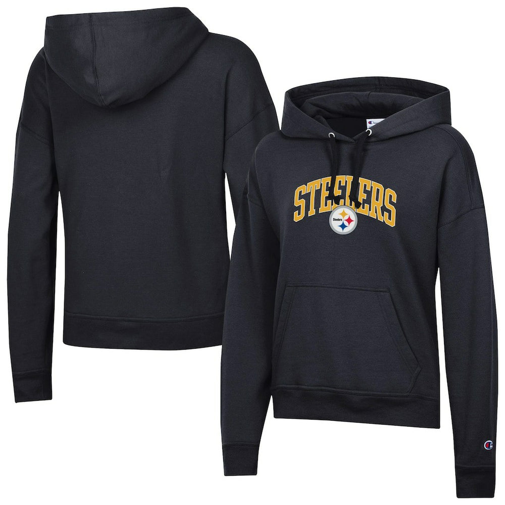 Pittsburgh Steelers Champion Women's Powerblend Hoodie - Black - NFL