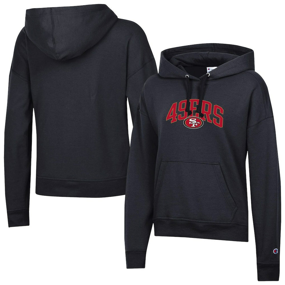 San Francisco 49ers Champion Women's Powerblend Hoodie - Black - NFL