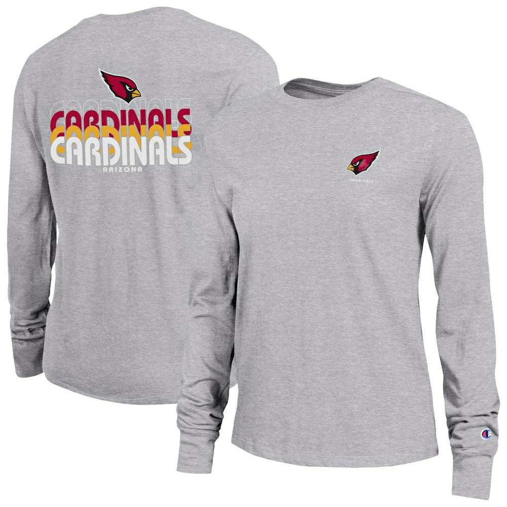 Arizona Cardinals Champion Women's Core Long-Sleeve T-Shirt - Heather Gray - NFL