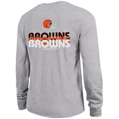 Cleveland Browns Champion Women's Core Long-Sleeve T-Shirt - Heather Gray - NFL