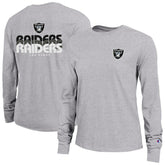Las Vegas Raiders Champion Women's Core Long-Sleeve T-Shirt - Heather Gray - NFL