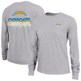 Los Angeles Chargers Champion Women's Core Long-Sleeve T-Shirt - Heather Gray - NFL