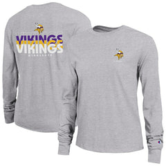 Minnesota Vikings Champion Women's Core Long-Sleeve T-Shirt - Heather Gray - NFL
