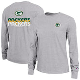 Green Bay Packers Champion Women's Core Long-Sleeve T-Shirt - Heather Gray - NFL