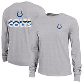 Indianapolis Colts Champion Women's Core Long-Sleeve T-Shirt - Heather Gray - NFL