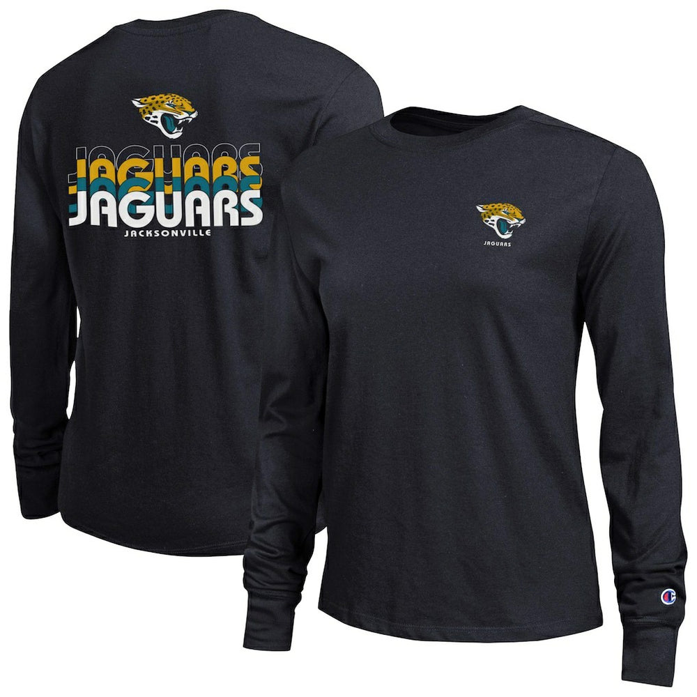 Jacksonville Jaguars Champion Women's Core Long-Sleeve T-Shirt - Black - NFL