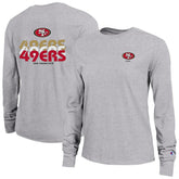 San Francisco 49ers Champion Women's Core Long-Sleeve T-Shirt - Heather Gray - NFL