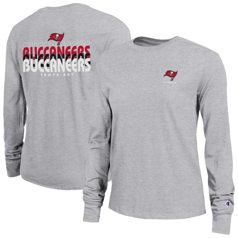 Tampa Bay Buccaneers Champion Women's Core Long-Sleeve T-Shirt - Heather Gray - NFL
