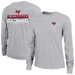 Tampa Bay Buccaneers Champion Women's Core Long-Sleeve T-Shirt - Heather Gray - NFL