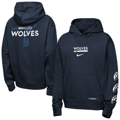 Nike Minnesota Timberwolves Youth Courtside Club Premiere Hoodie Navy