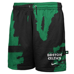Nike Boston Celtics Youth Courtside Pro Shot Dri-FIT Mesh Practice Shorts Black/Kelly Green