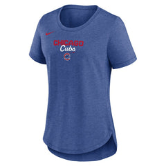 Chicago Cubs Nike Women's Arched Tri-Blend T-Shirt Near Me