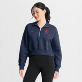 Detroit Tigers Nike Women's Primetime Phoenix Fleece Half-Zip Sweatshirt Outlet