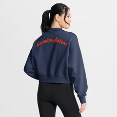 Houston Astros Nike Women's Primetime Phoenix Fleece Half-Zip Sweatshirt Outlet