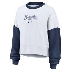 Atlanta Braves Nike Women's Oversized High Hip Fleece Sweatshirt Online