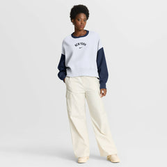 New York Yankees Nike Women's Oversized High Hip Fleece Sweatshirt Sale