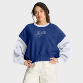 New York Mets Nike Women's Oversized High Hip Fleece Sweatshirt for sale