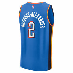 Fanatics Shai Gilgeous-Alexander Oklahoma City Thunder Fast Break Replica Player Jersey Icon Edition Blue