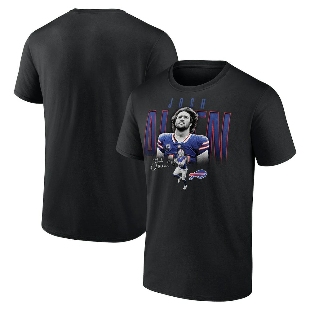 Josh Allen Buffalo Bills Humble Shadow Player T-Shirt - Black - NFL