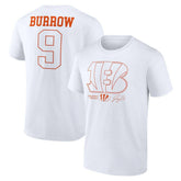 Joe Burrow Cincinnati Bengals Name & Number T-Shirt - White - NFL