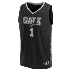 Fanatics Victor Wembanyama San Antonio Spurs Fast Break Replica Player Jersey Statement Edition Black