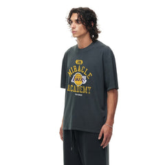 Los Angeles Lakers Unisex Miracle Academy x NBA Collection Vintage Boxy T-shirt Heather Black
